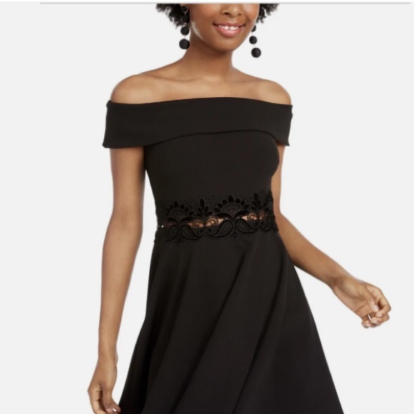 B Darlin Off the Shoulder Formal/Holiday/Dance/Party Dress - Picture 1 of 14